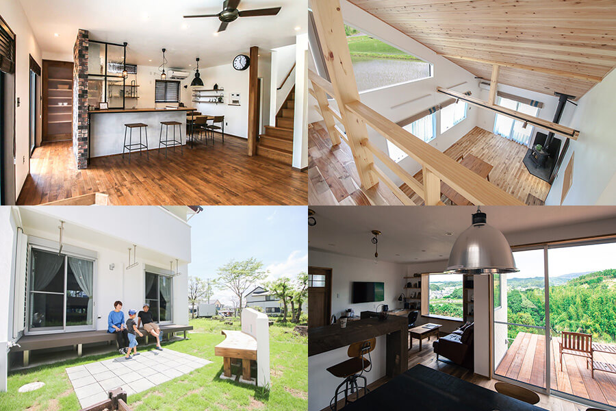 Ｗ外断熱や無添加の自然素材、漆喰などで、高性能＆健康的な暮らしをお届けします。