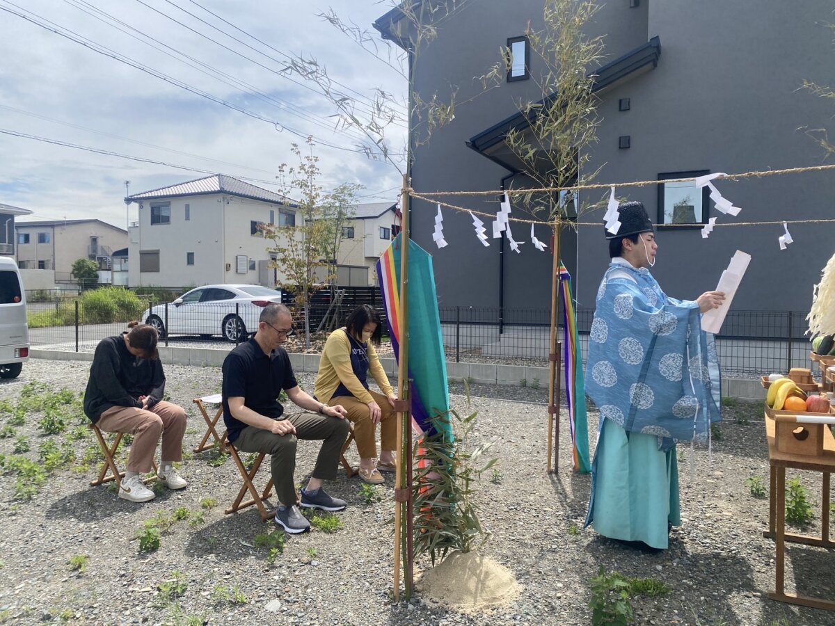 ＊地鎮祭日和☀快晴の中での地鎮祭になりました＊