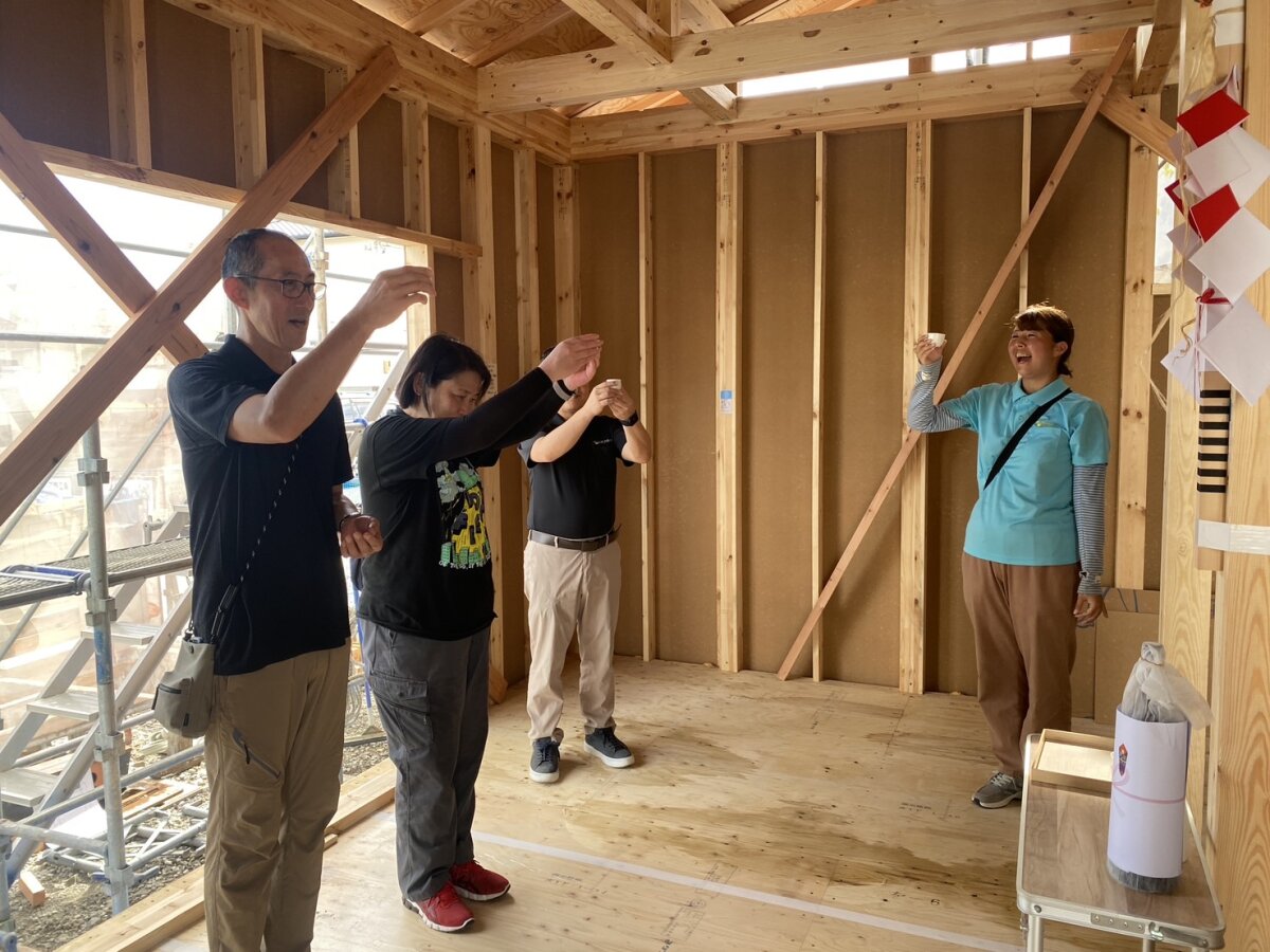 ＊上棟日和な1日になりました＊