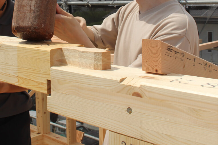 真夏の青空の下で☀ 【掛川市上西郷K様邸上棟】