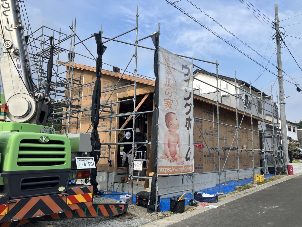 モデルハウス上棟～木工事