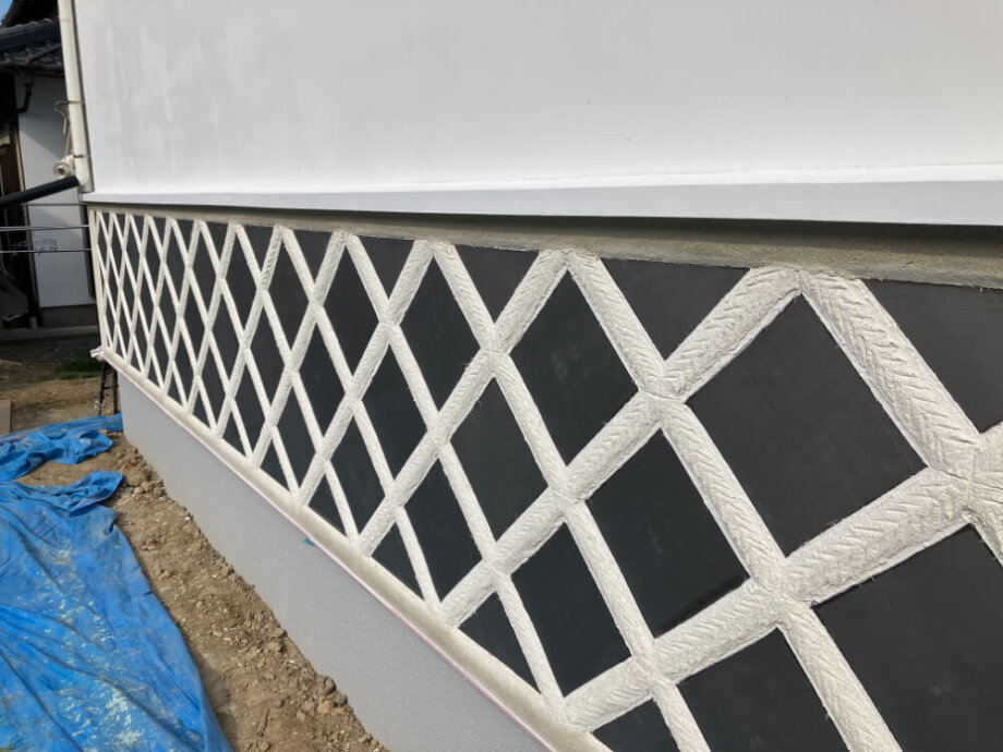 はじめての挑戦【なまこ壁】ー菊川市下内田O様邸ー